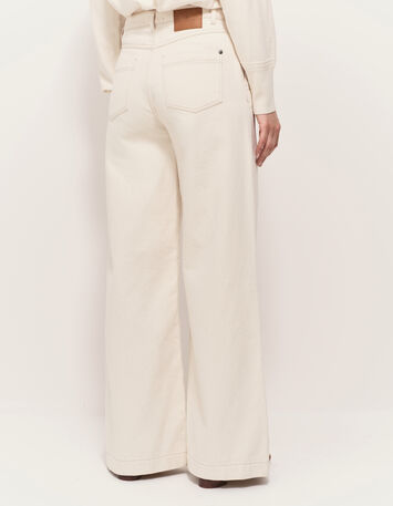LE HAILEY - Jean flare ivoire waterless-4