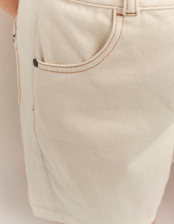 PIXIE - Short en jean écru-3 PIXIE - Short en jean écru-3