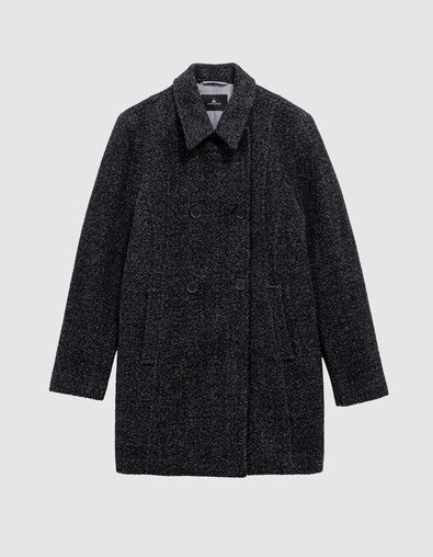 DREDA - Manteau gris drap de laine fantaisie - One Step