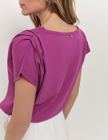 MAGNUS - T-shirt orchidée coton bio visuel palmiers-2
