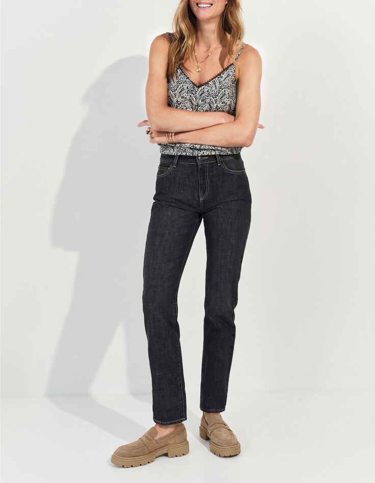 CHIARA - Top noir Lenzing&trade; Ecovero&trade; n&eacute;o cachemire -6