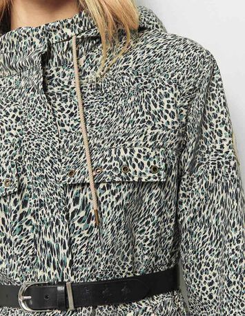 DIVIN - Parka beige à imprimé cool léo-4