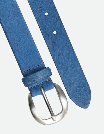 ARTIC - Ceinture saphir bleu en cuir fa&ccedil;on poulain-2