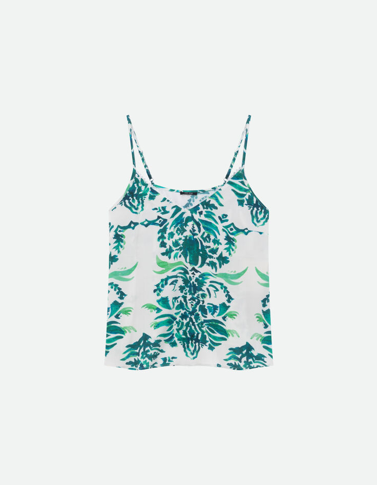 CARINA - Caraco vert Lenzing&trade; Ecovero&trade; aquarelle arty -4