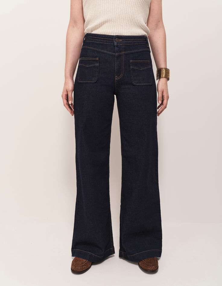 LE HAILEY - Jean flare brut-2 LE HAILEY - Jean flare brut-2