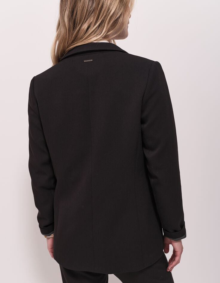 VAYA - Veste de costume noire façon laine froide-3 VAYA - Veste de costume noire façon laine froide-3