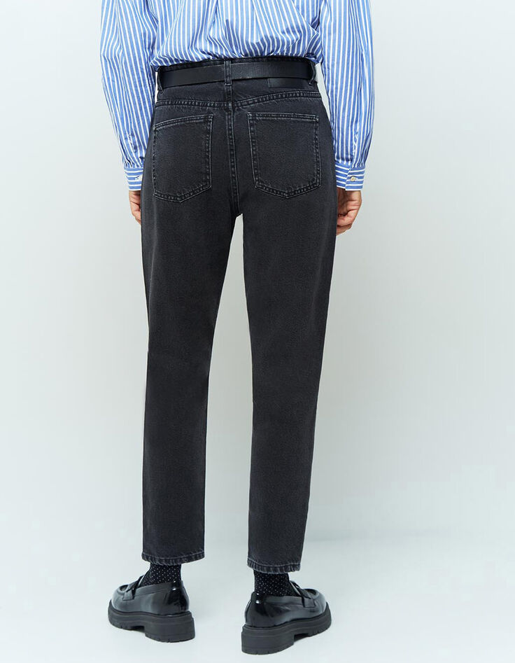 LE TAYLOR - Jean slouchy anthracite 7/8ème denim waterless-3 LE TAYLOR - Jean slouchy anthracite 7/8ème denim waterless-3