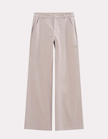 POETE - Pantalon de costume beige large-1