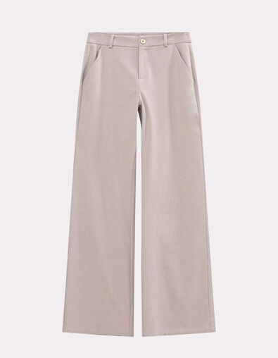 POETE - Pantalon de costume beige large - One Step