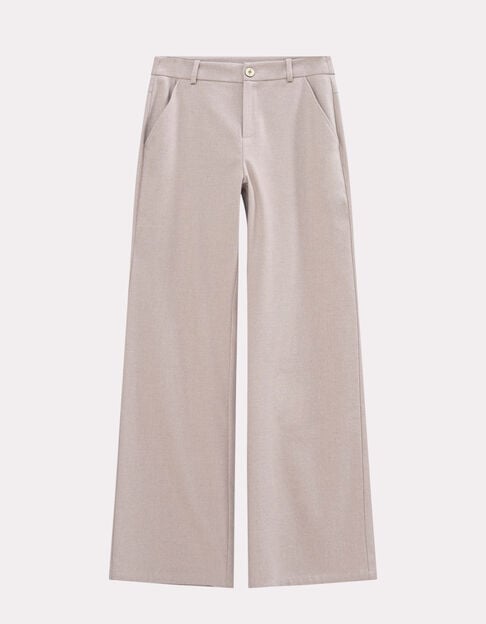 POETE - Pantalon de costume beige large - One Step
