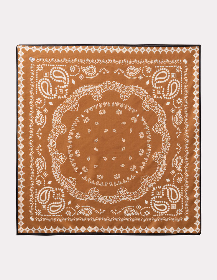 AURA - Foulard camel esprit bandana-1