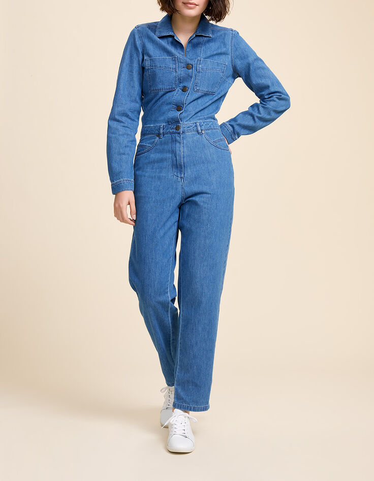 RORY - Combinaison en jean bleu-1