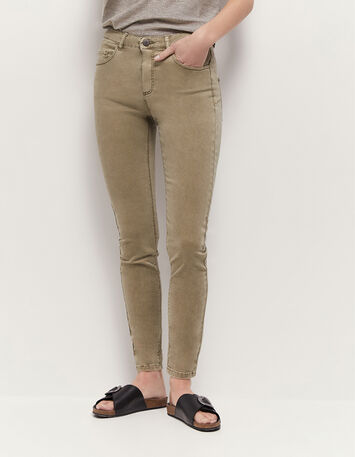 LE INDI - Jean slim vétiver effet push up 7/8ème-2