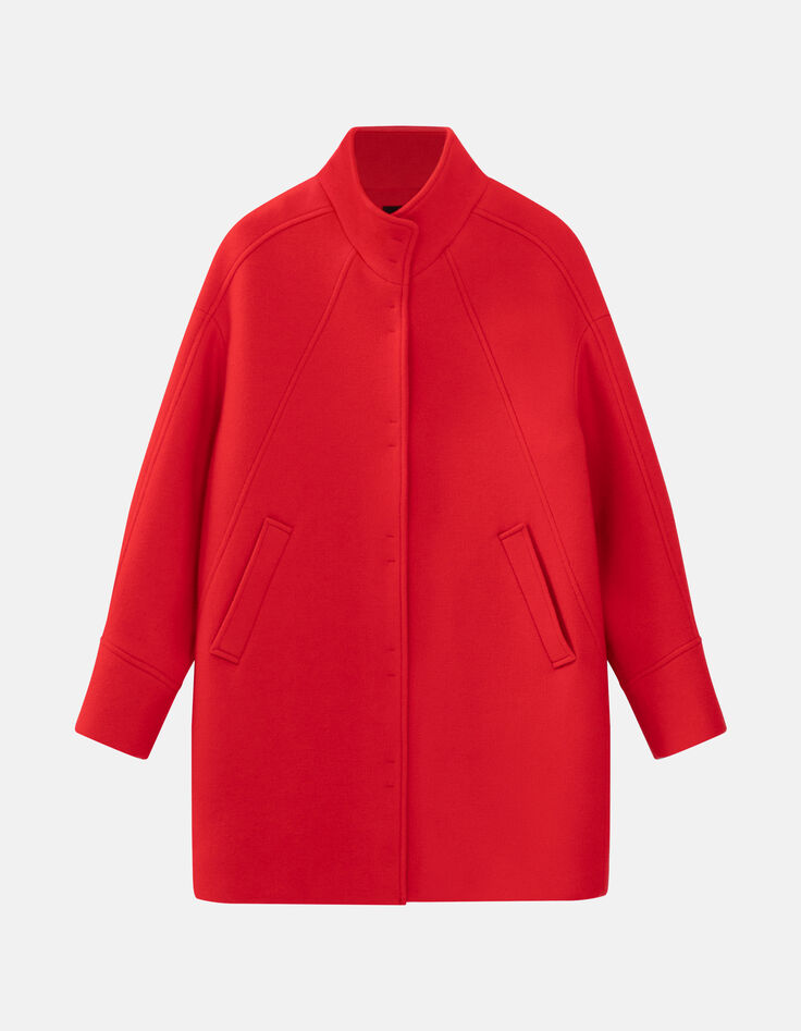 DALHIA - Manteau rouge en laine majoritaire-5