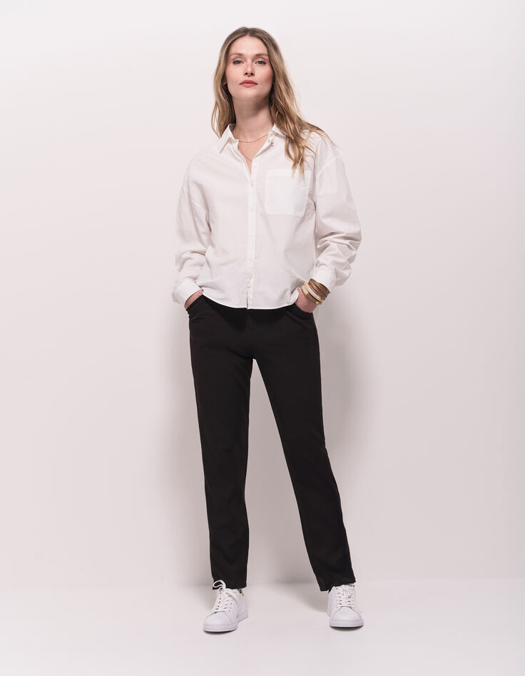 CELESTE - Chemise blanche popeline bio-5 CELESTE - Chemise blanche popeline bio-5