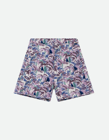 PITYS - Short écru jacquard motif écume-6