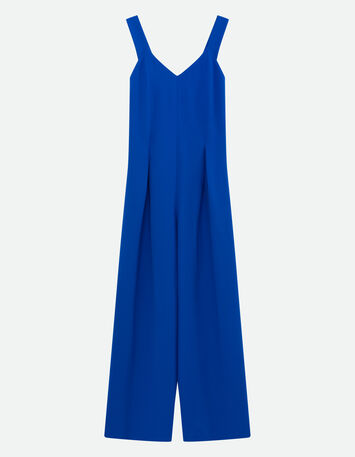 ROSS - Combinaison évasée bleue polyester recyclé -2