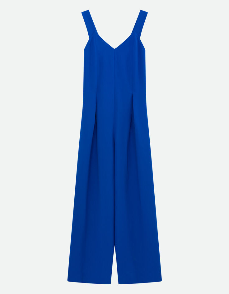 ROSS - Combinaison évasée bleue polyester recyclé -2