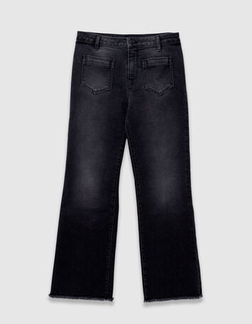 LE KARLIE - Jean bootcut anthracite 7/8ème-7