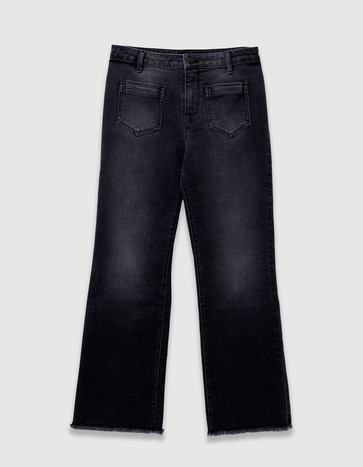LE KARLIE - Jean bootcut anthracite 7/8ème-7