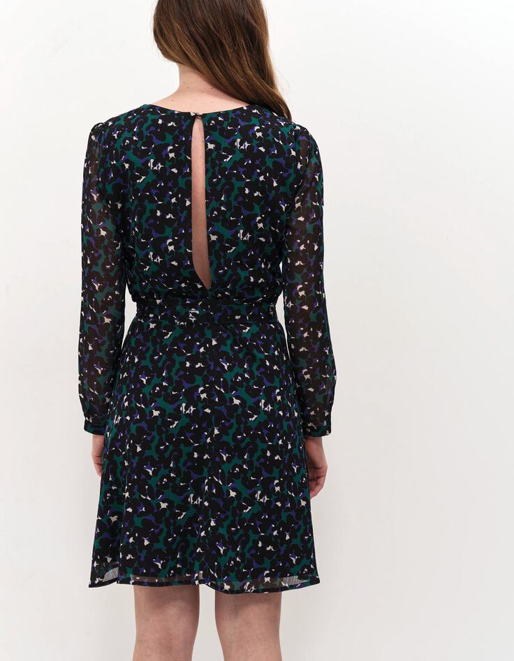 RAMI - Robe evergreen à imprimé tachiste-2