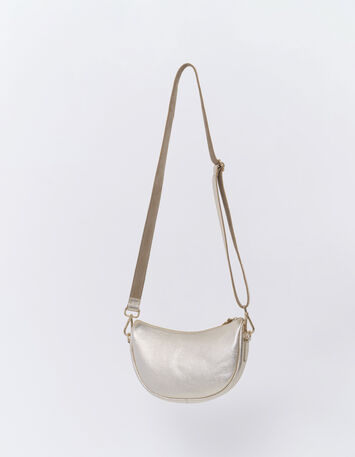 ALBA - Sac bandoulière doré en cuir-3