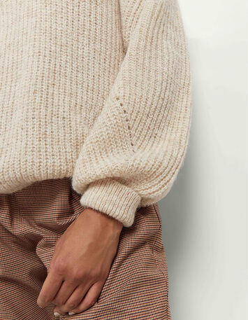 TIM - Pull écru tricot-4