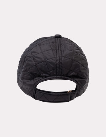 ALISE - Casquette noire matelassée-3