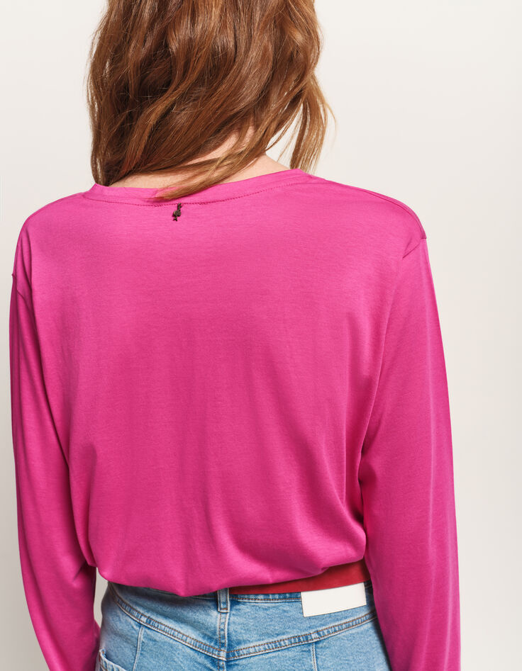 MINTY - T-shirt rose visuel danseuse revisitée-3 MINTY - T-shirt rose visuel danseuse revisitée-3