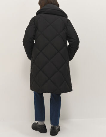 DROP - Doudoune noire à col châle DuPont™ Sorona®-3