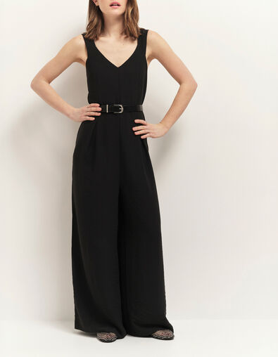 ROSS - Combinaison-pantalon large noire - One Step