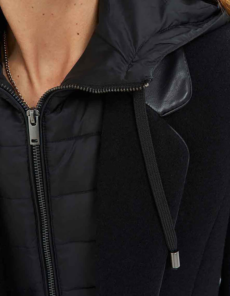 DIDA - Manteau noir avec parmenture amovible-7
