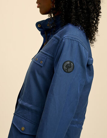 DIVIN - Parka bleu cosmos irisé-4