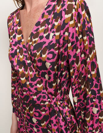 ROMY - Robe rose Lenzing™ Ecovero™ léopard-4