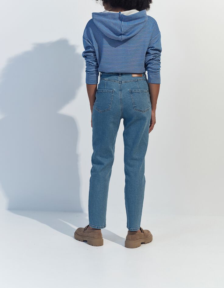 MELKI - T-shirt marini&egrave;re &agrave; capuche danseuse paillet&eacute;e -2