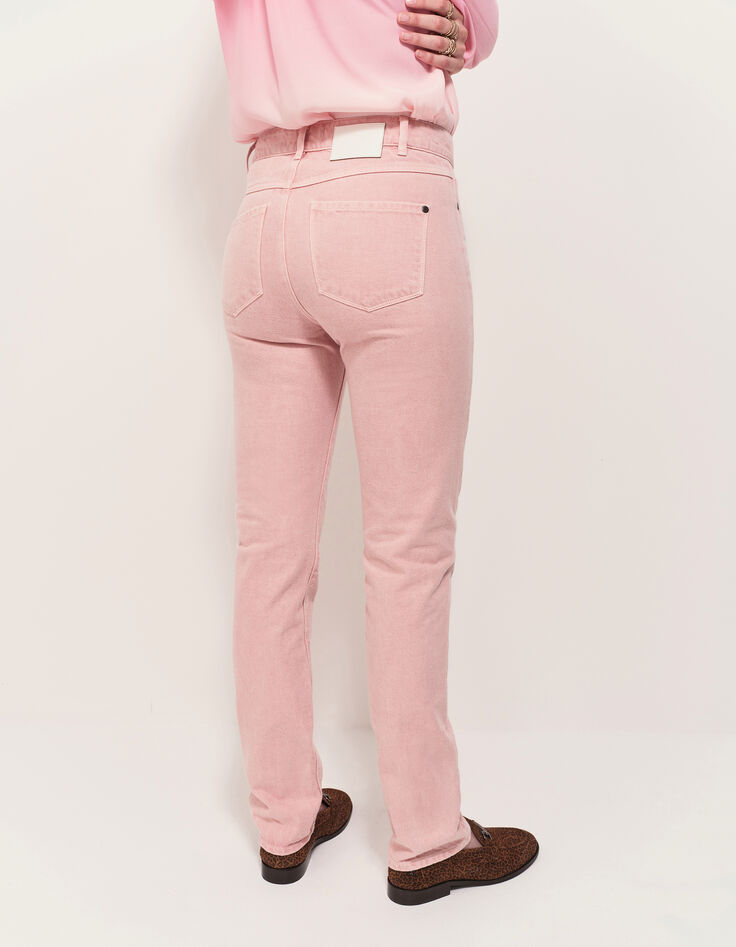 LE CARLA - Jean droit rose 7/8e-3