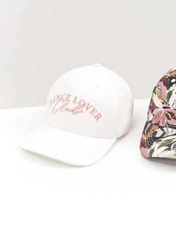 ABACA - Casquette écrue broderie message pailletée-3