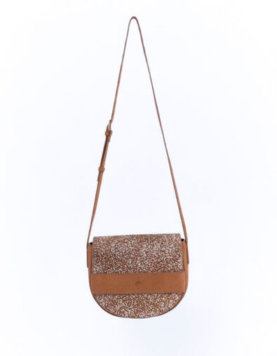 ALIBY - Sac besace caramel motif animalier - petit modèle - One Step