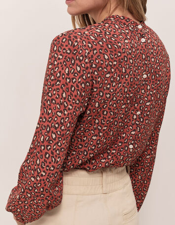 CHABADA - Blouse pumpkin à imprimé safari d'hiver-3 CHABADA - Blouse pumpkin à imprimé safari d'hiver-3