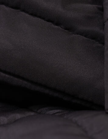 ABBI - Echarpe noire nylon matelassé-6