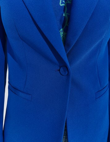 VOLTA - Veste de blazer bleu électrique polyester recyclé -5