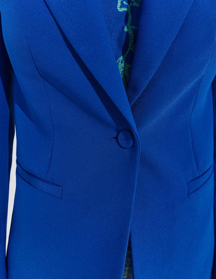VOLTA - Veste de blazer bleu électrique polyester recyclé -5