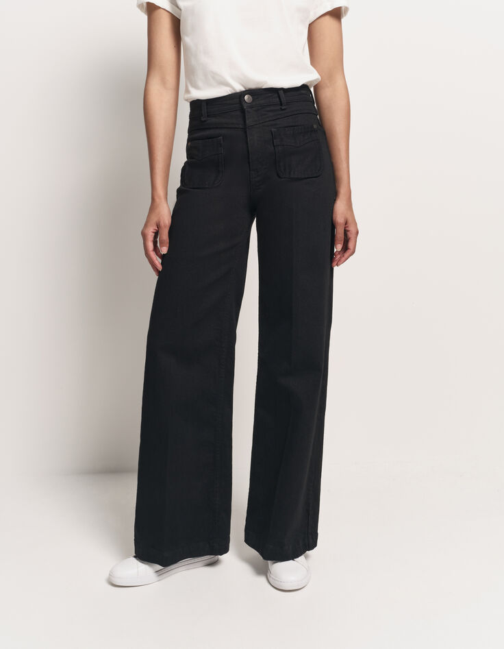 LE HAILEY - Jean flare noir-2 LE HAILEY - Jean flare noir-2