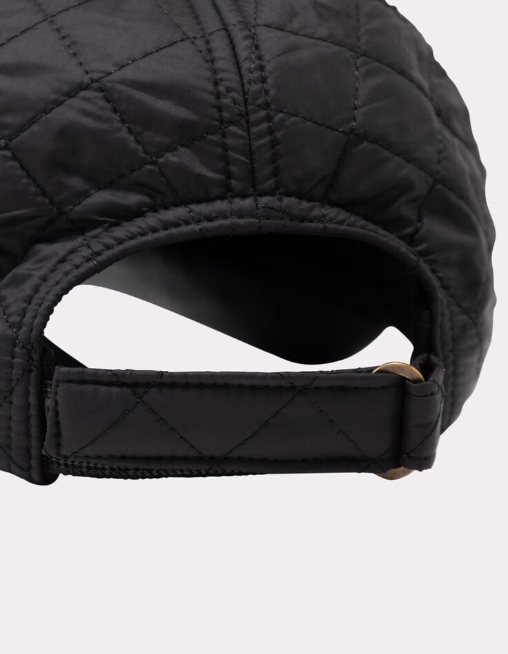 ALISE - Casquette noire matelassée-6 ALISE - Casquette noire matelassée-6