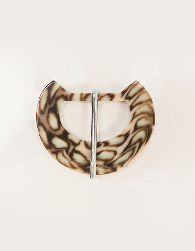 AMAL - Boucle de ceinture almond amovible en r&eacute;sine - One Step