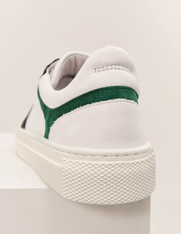 O.JIMBO - Sneakers basses blanches en cuir-2
