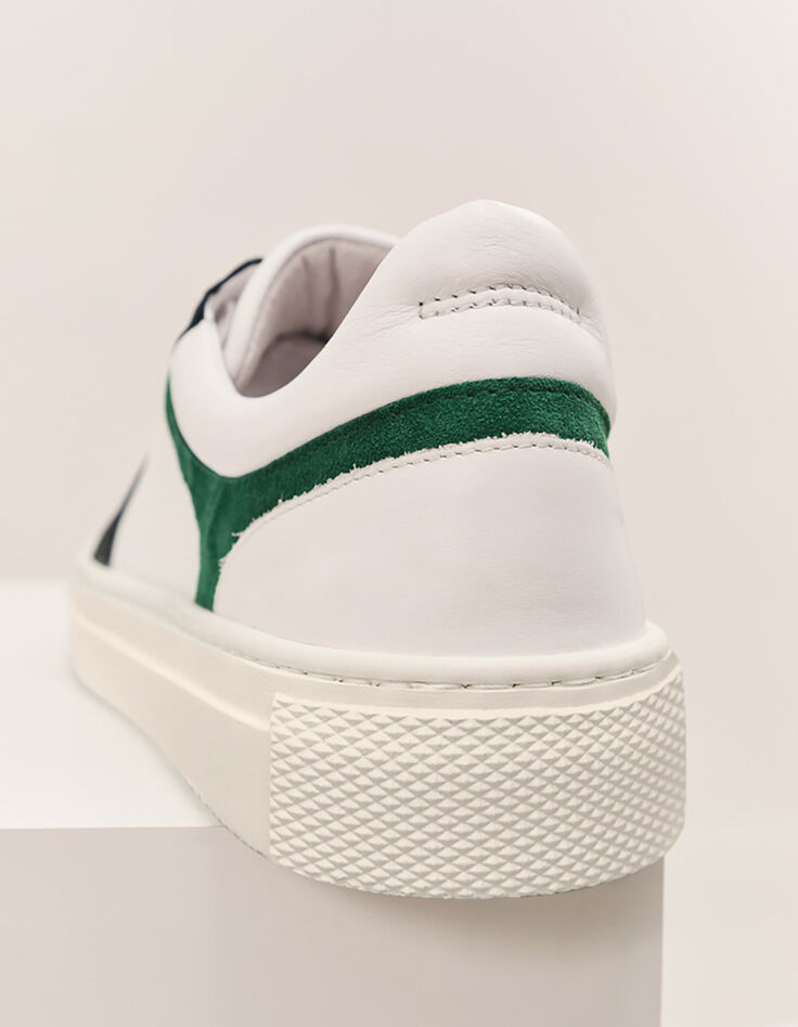 O.JIMBO - Sneakers basses blanches en cuir-2