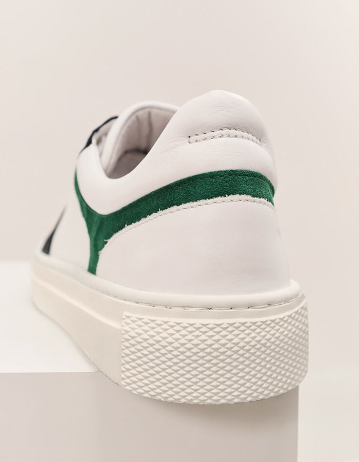 O.JIMBO - Sneakers basses blanches en cuir-2 O.JIMBO - Sneakers basses blanches en cuir-2