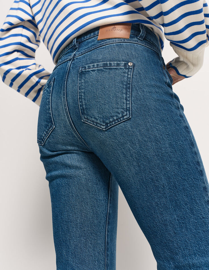 LE LOLI - Jean flare bleu waterless-4