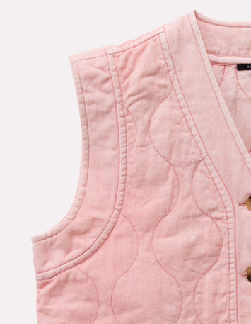 DIDIM - Blouson rose caprice matelass&eacute; en coton-3